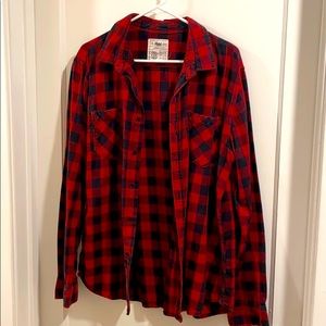 Red plaid long sleeve
